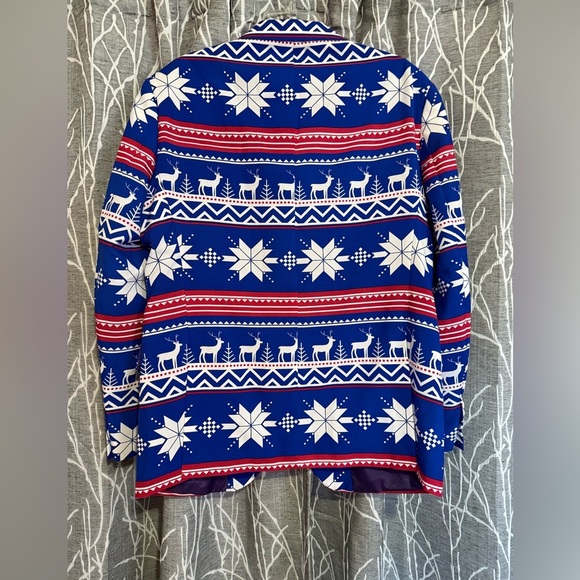 OPPOSUITS Blue and Red Christmas Suit size 44 - Picture 6 of 10